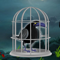 Free online html5 games - Dark Fantasy Crow Escape game 