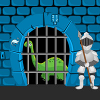 Free online html5 games - Dino Castle Escape game 