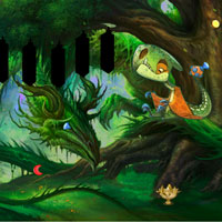 Free online html5 games - Dragon Forest Escape game 