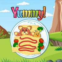 Free online html5 games - Yummy Food Land Escape game - WowEscape