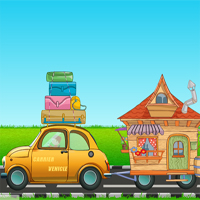 Free online flash games - Games2Jolly Car And Caravan Escape game - WowEscape 