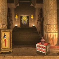 Free online html5 games - YolkGames Egyptian Pharaoh Treasure Escape game 