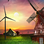 Free online flash games - Windmill House Escape game - WowEscape 