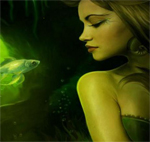 Free online html5 games - Green Mermaid Hidden Stars game - WowEscape 