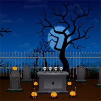 Free online html5 games - Halloween Graveyard Escape TollFreeGames game 