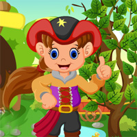 Games4King Cute Pirate Girl Rescue