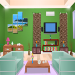 Free online html5 games - Green Drawing Room Escape Game game 