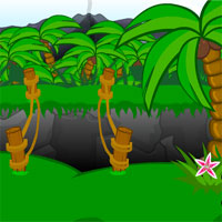 Free online html5 games - Escape Lava Island game 