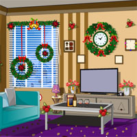 Decorated Christmas House Escape KnfGame