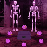 Free online html5 games - Halloween Castle Pumpkin Escape game - WowEscape 
