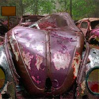 Free online html5 games - Abandoned Cars in Forest Escape game - WowEscape 