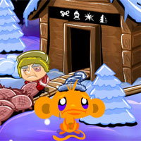 Free online html5 games -  PencilKids Monkey Go Happy Xmas Tree game - WowEscape 