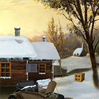 EnaGames The Frozen Sleigh-Timber House Escape