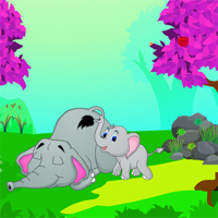 Free online html5 games - Escape The Elephant Calf game 