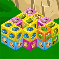 Free online html5 games - Animal Cubes Puzzle game - WowEscape 