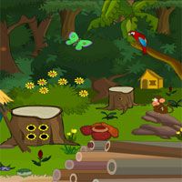 Free online html5 games - Forest Wooden Hut Escape 1 game - WowEscape 