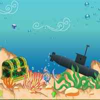 Free online html5 games - EscapeFan Mystical Submarine Treasure Adventure game 