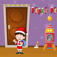 Free online html5 games - Little Santa House Escape Games4Escape game 