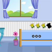 AvmGames Blue Wall House Escape