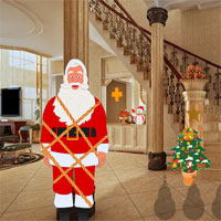 Free online html5 games - Christmas House Santa Rescue game - WowEscape 