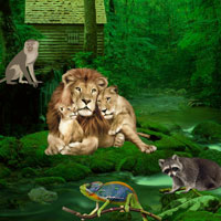 Free online html5 games - Wild Animals Forest Escape game 