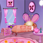 Free online html5 games - Escape From Butterfly Bedroom game 