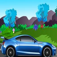 Free online html5 games - Blue Car Escape game - WowEscape 