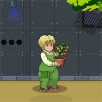 Free online html5 games - Pretty Boy Saving The Plant game - WowEscape 