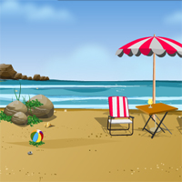 Free online html5 games - KnfGames Beach House Resuce Little Girl game - WowEscape 