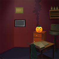 Free online html5 games - Toll Halloween Pumpkin Room Escape game 