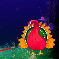 Free online html5 games - Crazy Turkey Forest Escape game 