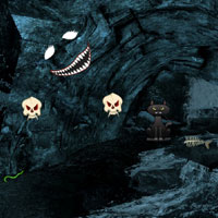 Free online html5 games - Dark Water Cave Escape game 
