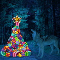 Free online html5 games - Escape Game Wild Moon Christmas game 