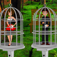 Free online html5 games - Escape the Lovers from Backyard game 