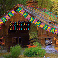Free online html5 games - New Year Party Forest Escape game - WowEscape