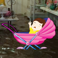 Free online html5 games - Save the Baby from Flood game 