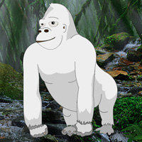 Free online html5 games - White Gorilla Escape game - WowEscape