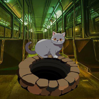 Free online html5 escape games - Abandoned Train Cat Escape