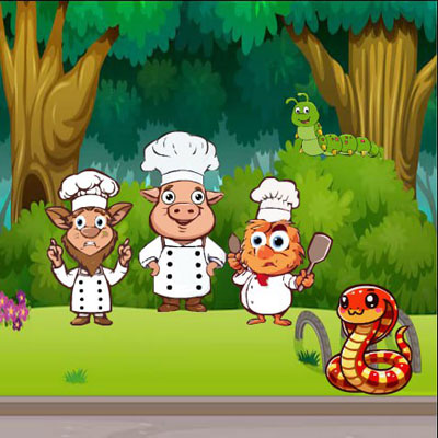 Free online html5 escape games - Animal Attend Cooking Competition
