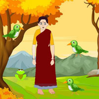Free online html5 escape games - Assist Flower Selling Grandma