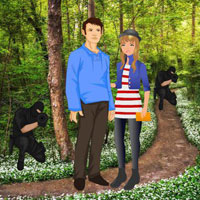 Free online html5 games - Battle Forest Couple Escape game - WowEscape