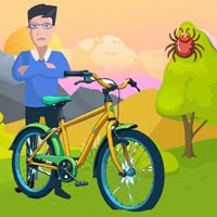Free online html5 escape games - Boy Stuck With His Cycle