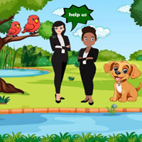 Free online html5 escape games - Business Girls Escaped Jungle