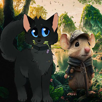 Free online html5 games - Cat Meet The Friend Rat game 