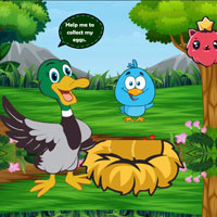 Free online html5 escape games - Duck Collect Stolen Eggs