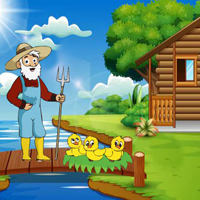 Farmer Searching Chick Mom
