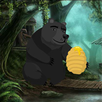 Free online html5 games - Feed Hungry Unconscious Bear game - WowEscape