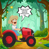 Fill Fuel In Farmer Tractor
