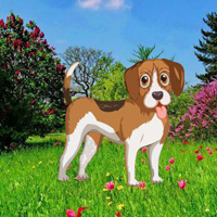 Free online html5 games - Flower Garden Dog Escape game 