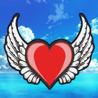 Free online html5 games - Flying Heart Heaven Escape game 